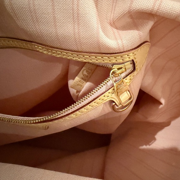 AUTHENTIC LOUIS VUITTON Damier Azur Delightful MM Rose Ballerine - Picture 13 of 16